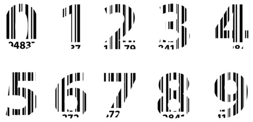 Business Bar Code Alphabet Numbers